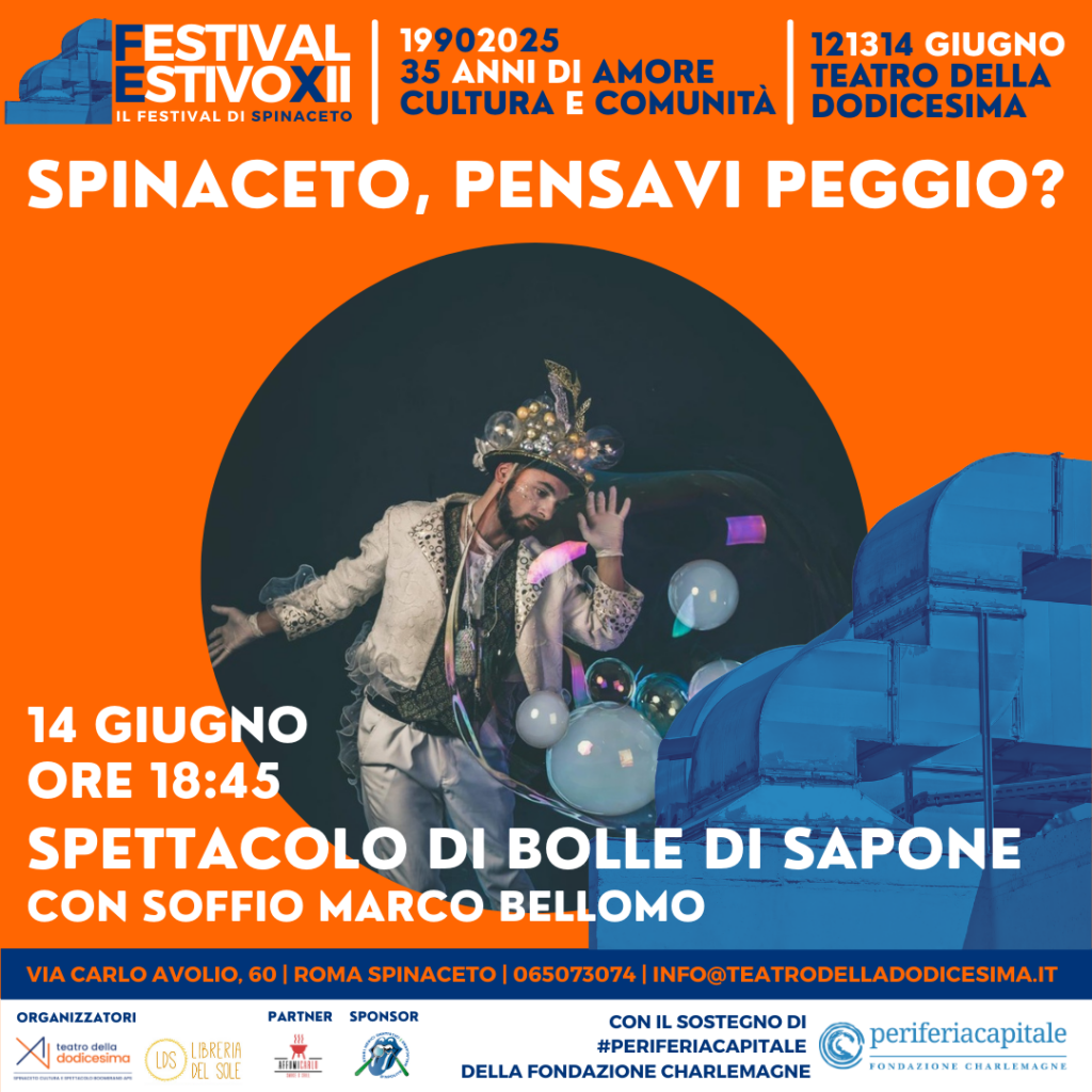 Spettacolo di bolle di sapone